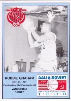 TBT Robbie Graham on 1988 trading card from the USA Team vs Russia