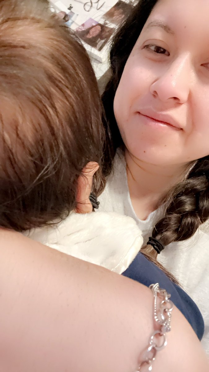 Love the cuddles during nap time 💕 <a href="/KirkElementary/">Kirk Elementary</a> #kirkcan #springbreakselfie