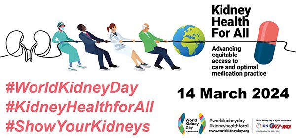 Today, on #WorldKidneyDay #WKD2024 we join the global community in raising awareness about kidney health for all.   Let's work together to ensure access to proper care and support for everyone affected by kidney disease! csn.cmail20.com/t/r-e-tihudild…