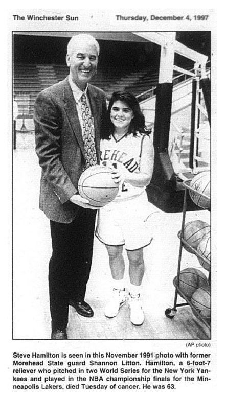 TBT Shannon Litton with Steve Hamilton at Morehead State