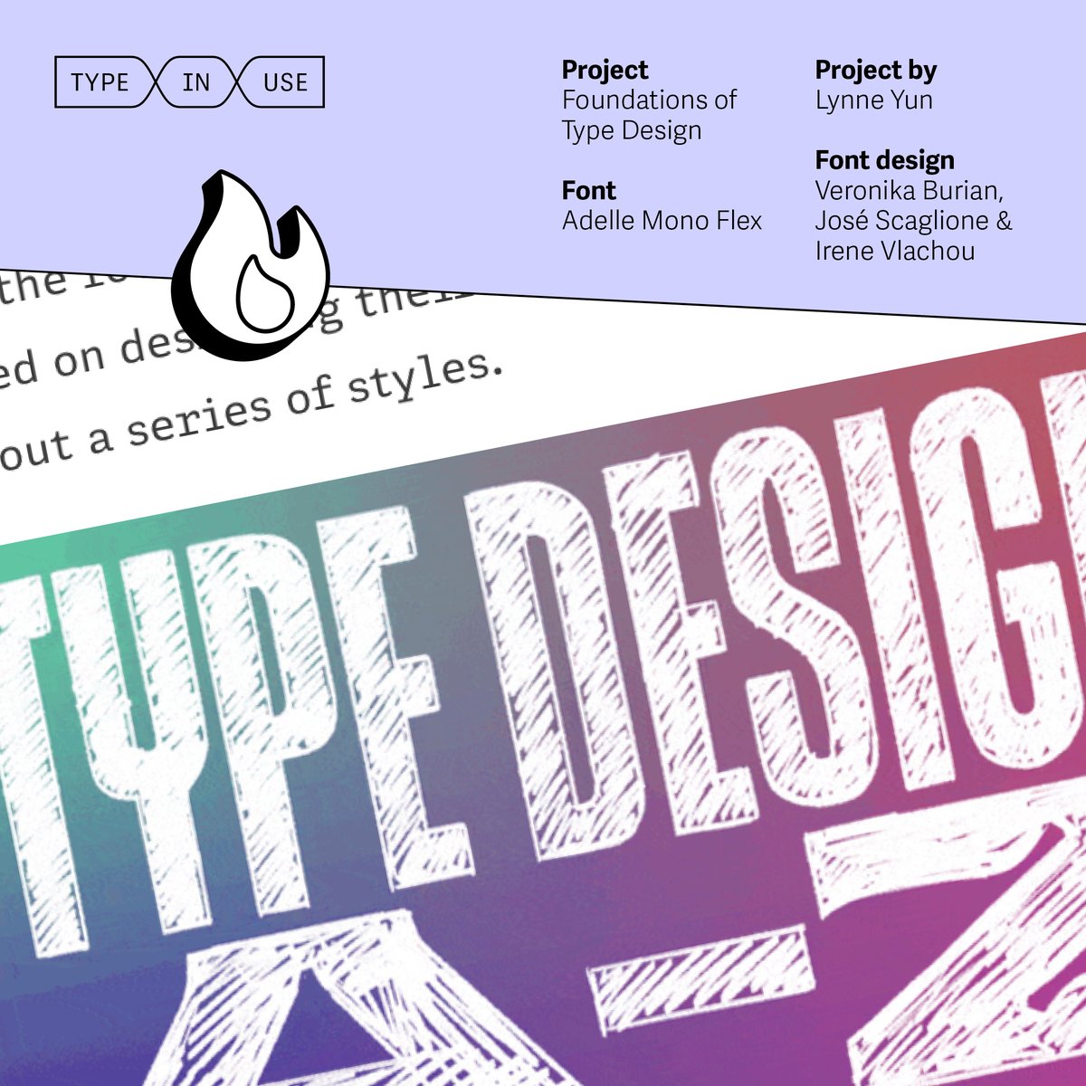 TypeTogether's tweet photo. Type in use — Adelle Sans for ‘Foundations of Type Design’ /// We love the idea behind the online Foundations of Type Design course, and we’re also happy about the execution, which makes very effective use of our Adelle Mono Flex typeface. 🧵 1/6 #typography #fonts #typeinuse https://t.co/dUSCd4bOx3