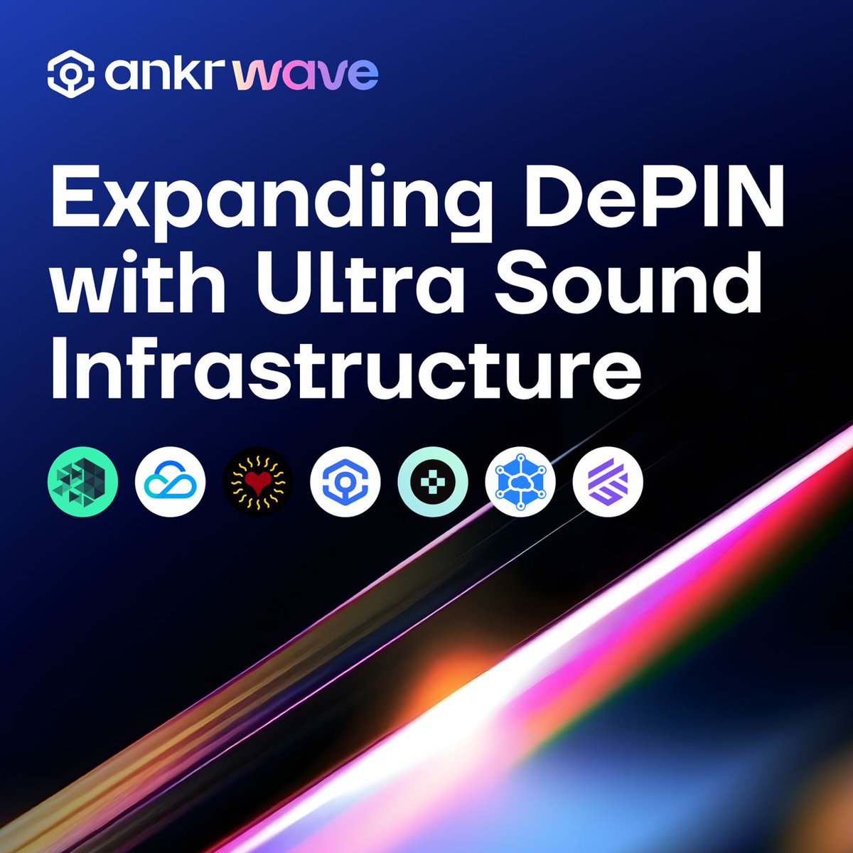 The next phase of Ankr’s Ultra Sound Infrastructure is here! This thread will cover three important topics: 🌐How Ankr is increasing decentralization & expanding its DePIN network. 🔵The ANKR token as a critical component of DePIN. 🧠How Ultra Sound supports on-chain #AI 🧵