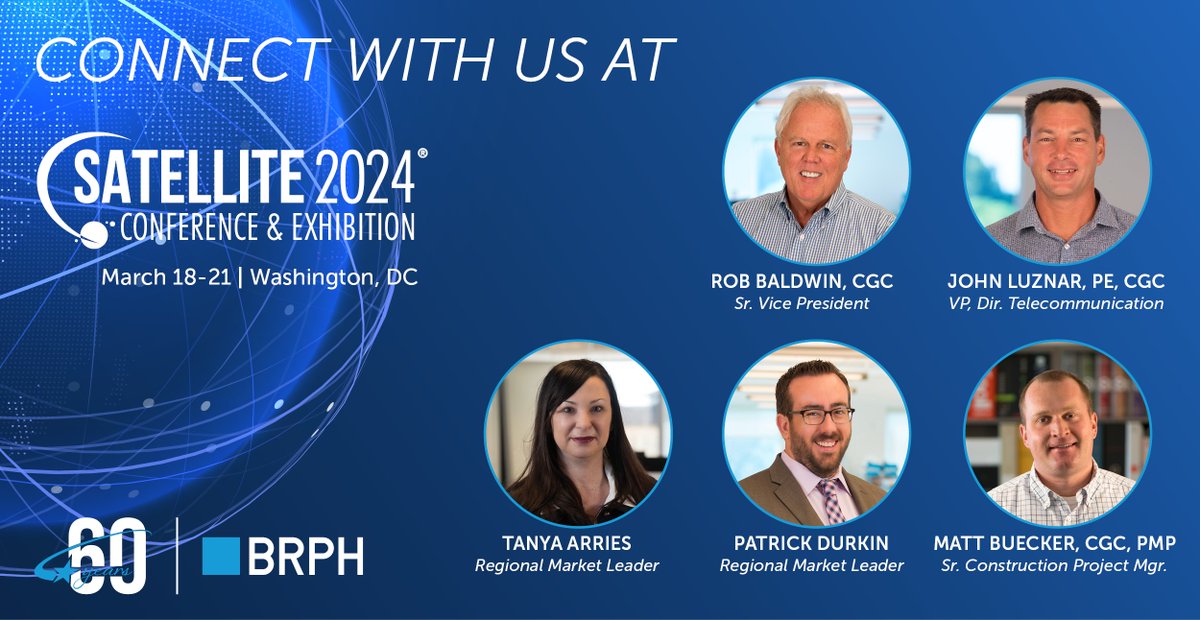 BRPH_AEC's tweet photo. We're looking forward to connecting with clients at next week's #satellite2024 conference! How can we help your organization get off the ground and into orbit?

#launchfacilities #groundstations #payloadprocessing #spaceport #spaceindustry https://t.co/MTi6OEkw12