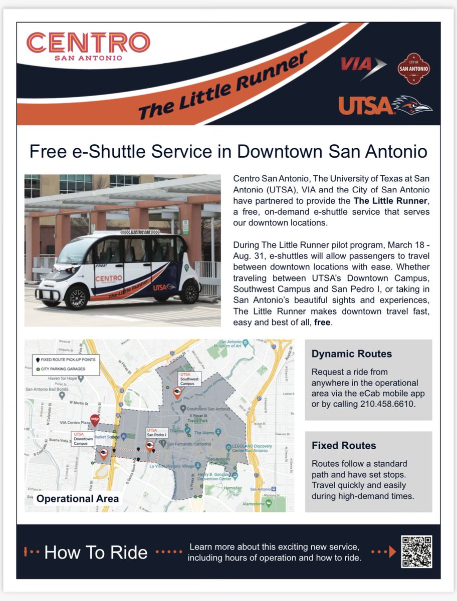 Mark your calendars for March 18th #MicroMobility @UTSA @VIA_Transit @COSAGOV ♥️