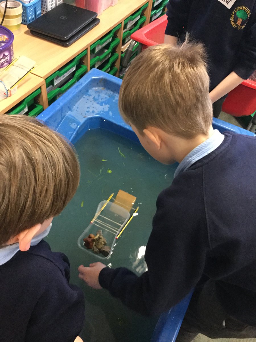 Today for #BritishScienceWeek #Year3 have been learning about paddle boats and how they use force to help them move forward in the water! @LyndhurstCPS @TrustVictorious