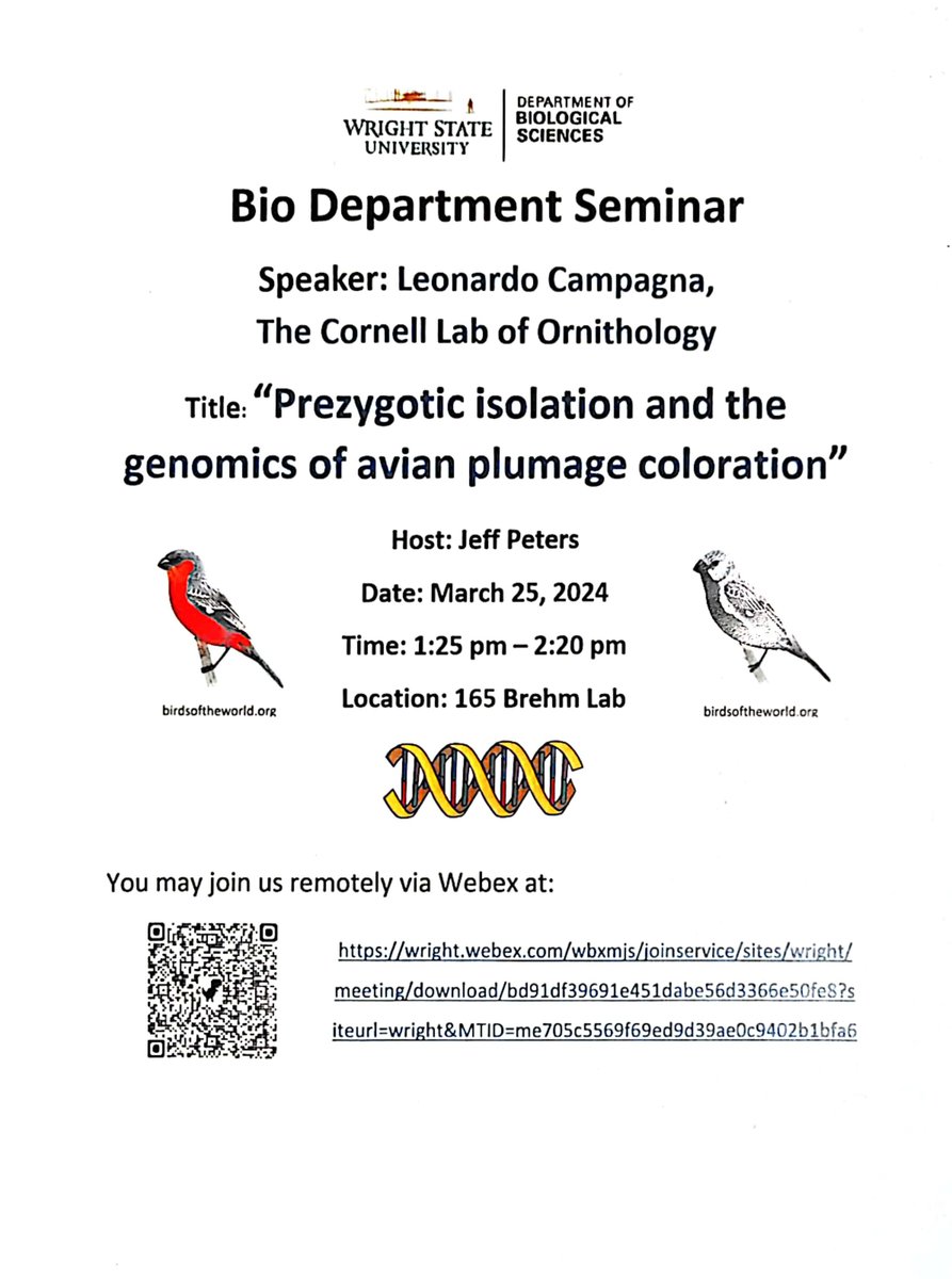 WSU Biological Sciences Dept. tweet media