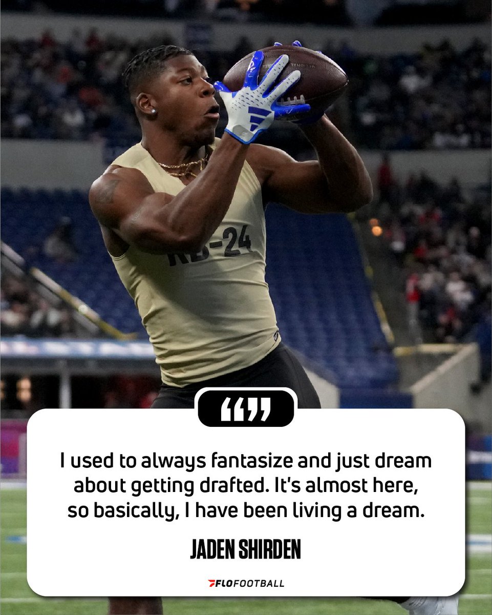 We have a feeling this dream won't be ending any time soon. Full Draft Profile: flosports.link/4a7PzSk #CAAfb #NFLCombine #NFLDraft 📸: © Kirby Lee-USA TODAY Sports