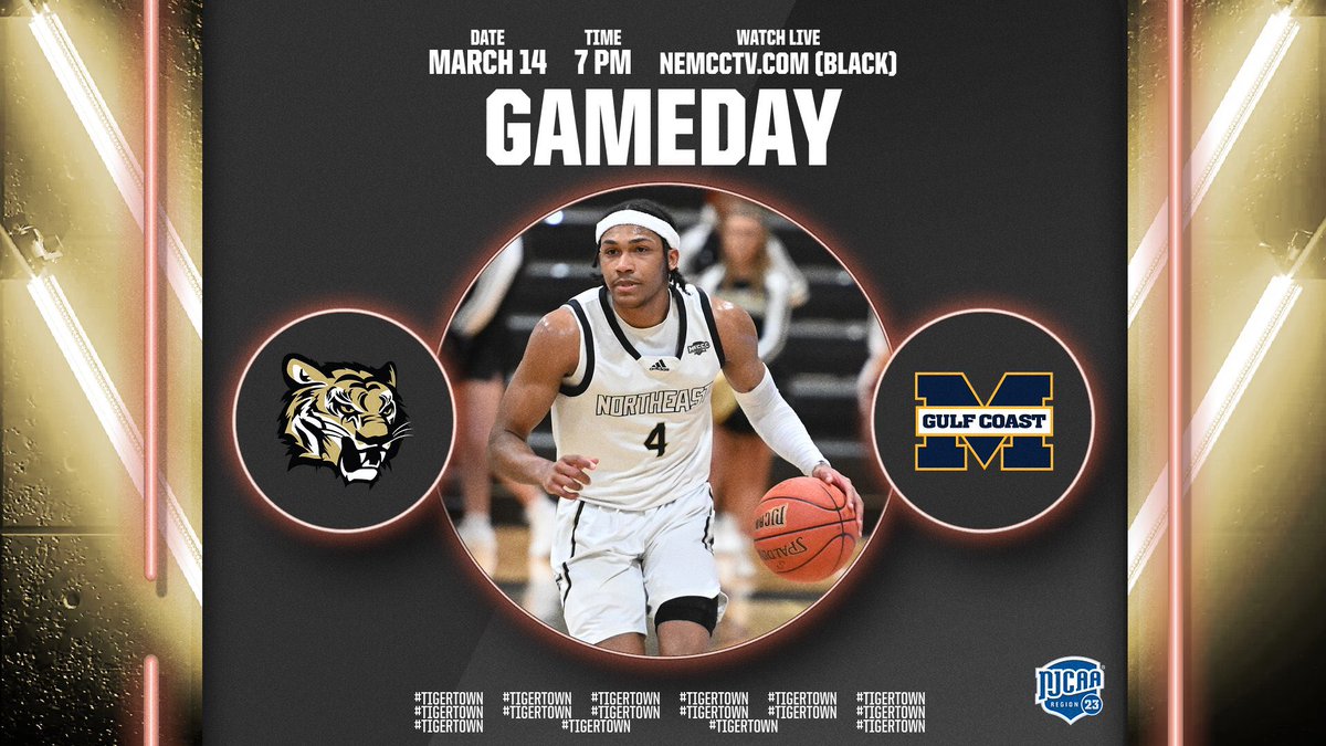 Northeast Tigers (@nemcctigers) on Twitter photo MBK | 𝙒𝙚’𝙧𝙚 𝙜𝙤𝙞𝙣𝙜 𝙩𝙤 𝙅𝙖𝙘𝙠𝙨𝙤𝙣!
<a href="/NEMCCBasketball/">NEMCCMen'sBasketball</a> invades the state capital tonight as the region tournament reaches the semis!
🆚 <a href="/MGCCC_MBB/">MGCCC Men's Basketball</a>
📍 Kroger Gymnasium (Jackson, MS)
🕰️ 7 pm
📺 bit.ly/NEBlackChannel
📻 <a href="/theshark1023/">The Shark 102.3 Classic Rock FM</a>
🐯 #TigerTown | #PlayingForChief🙏 MBK | 𝙒𝙚’𝙧𝙚 𝙜𝙤𝙞𝙣𝙜 𝙩𝙤 𝙅𝙖𝙘𝙠𝙨𝙤𝙣!
<a href="/NEMCCBasketball/">NEMCCMen'sBasketball</a> invades the state capital tonight as the region tournament reaches the semis!
🆚 <a href="/MGCCC_MBB/">MGCCC Men's Basketball</a>
📍 Kroger Gymnasium (Jackson, MS)
🕰️ 7 pm
📺 bit.ly/NEBlackChannel
📻 <a href="/theshark1023/">The Shark 102.3 Classic Rock FM</a>
🐯 #TigerTown | #PlayingForChief🙏