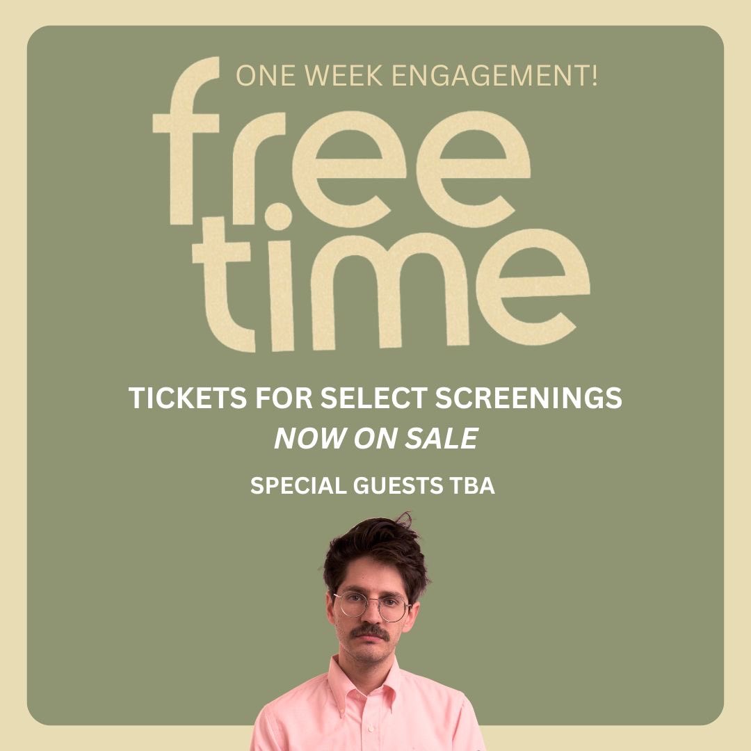 Tickets are on sale now for the opening weekend Q&A shows of FREE TIME at @QuadCinema! All Q&As are with writer/director @ryanbrown23 and actor @Colinoscopy, with additional guests to be announced! Grab your tickets today while they’re still available: quadcinema.com/film/free-time/.…