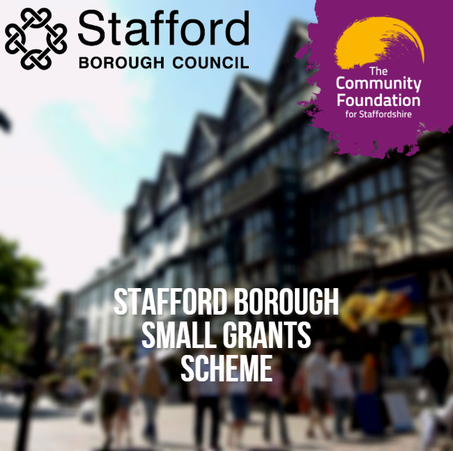 A share of £25,000 is up for grabs as part of the Stafford Borough Council small grants scheme. Administered by @CFStaffordshire an independent charity whose aim is to strengthen local communities across the county. For more information and to apply visit: staffordbc.gov.uk/news/council-h…