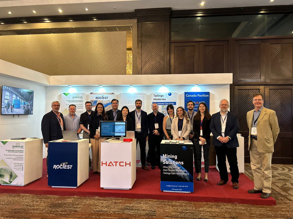 Êtes-vous au 1er simposio de presa de jales, à Chihuahua? 
Veuillez nous visiter dans le stand du Canada rencontrer l’Association canadienne des barrages, Duraflex, Hatch, Roctest et PhotoSat.