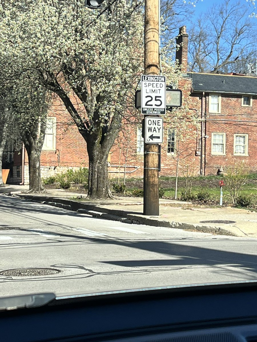 Hey @Streets4Peeps , Lexington has a city wide speed limit of 25mph. Once again, Louisville continues to fall behind and get dunked on by peer and smaller cities.