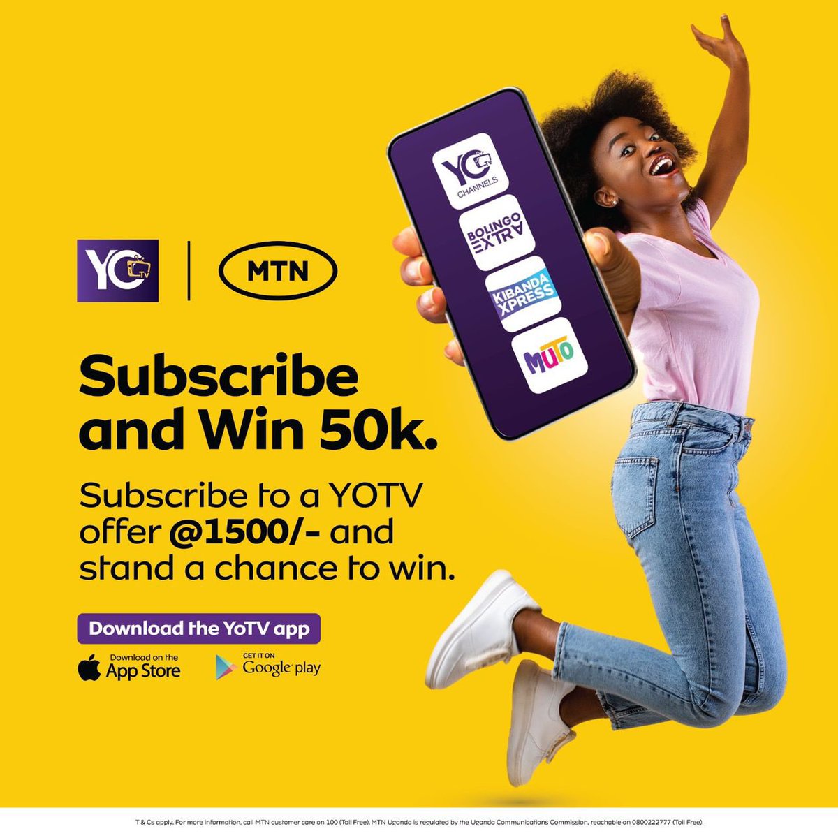 theslayking's tweet photo. How about securing this ka UGX 50k while enjoying limitless entertainment on the @YOTVChannelsUG app.

Subscribe at ugx 1500 to stand a chance of winning this cash.

#YoTvChannelsApp #TogetherWeAreUnstoppable https://t.co/0Rc1HbQYEP
