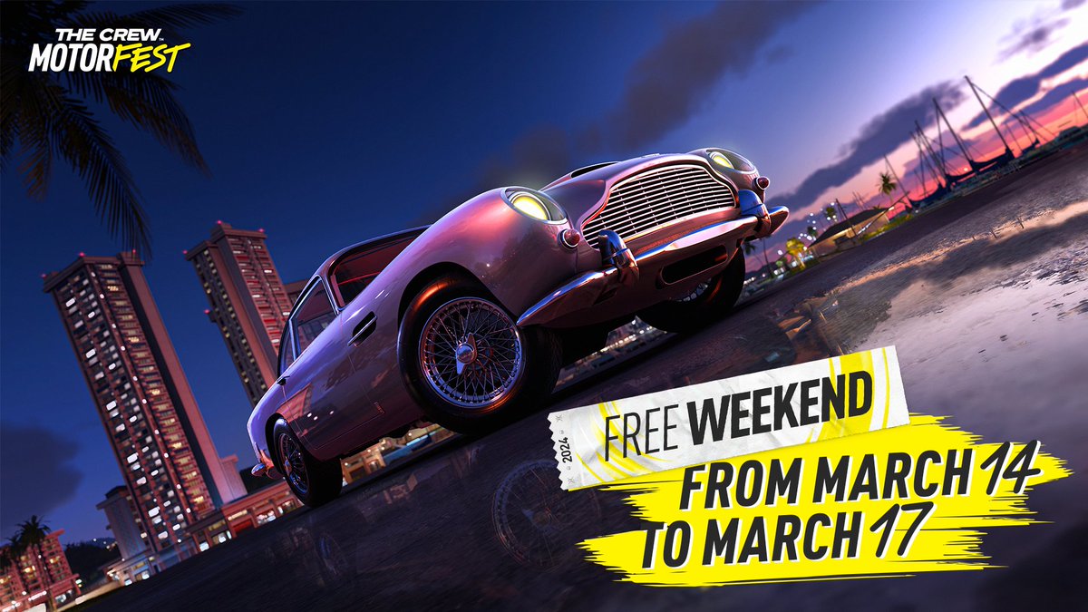 TheCrewGame's tweet image. The first ever #FreeWeekend of #TheCrewMotorfest is starting today!
Discover a festival of thrilling driving experiences, for Free, until March 17!