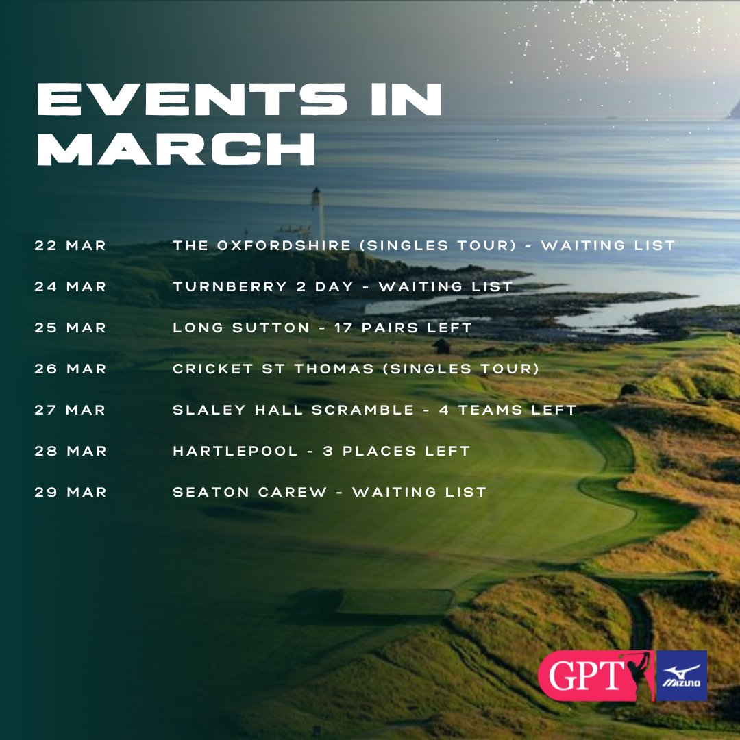 It is just over a week until the start of our 2024 UK Season 🏆🗓
To book your place at these or any of our other 2024 Events, click the link below ⬇️
golfpairs.com/collections/20…