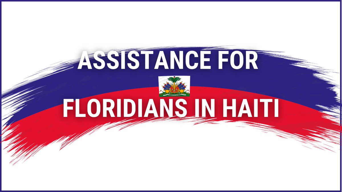 FLSERT's tweet photo. The Florida Division of Emergency Management is working to help Floridians &amp; other Americans currently in Haiti.

If you need help or know of Floridians who need help in Haiti, complete the form here ➡️ https://t.co/Sz7o5yVgNd. https://t.co/4GSGx8i8VU