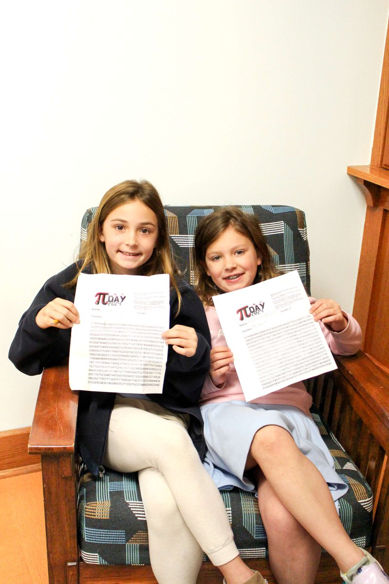SchenckSchool's tweet photo. Compete for the ultimate slice of victory on Pi Day! Today, our students competed in our Pi Day Contest to see who could memorize and recite the most numbers in Pi. Join the fun and comment below on how many numbers in Pi you can recite!  #PiDay #TheSchenckSchool #PiDay2024 https://t.co/dpWdlO2kcU