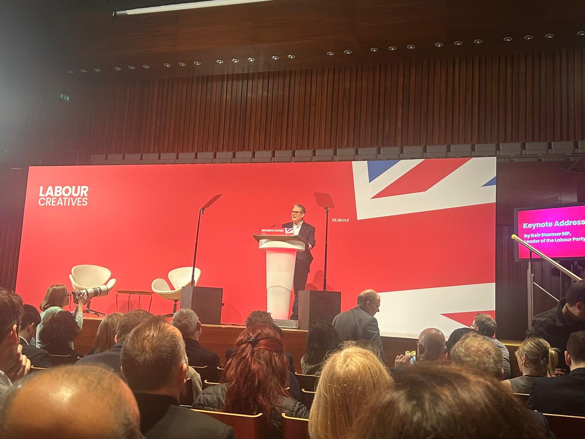 Our public affairs team were at the #LabourCreatives conference today. It's encouraging to hear @UKLabour's plans on prioritising culture, the creative industries and recognising the value of the arts.