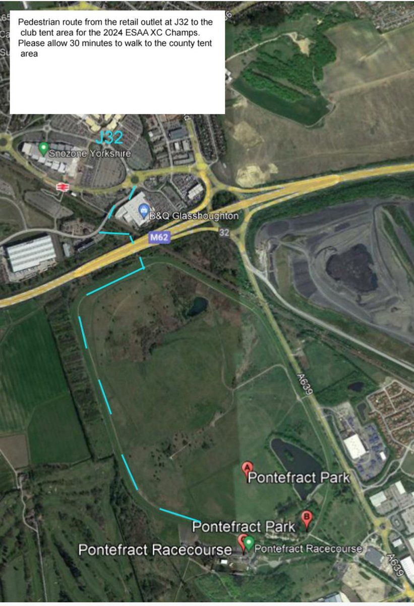 Updated- plan to car park for Cross Country on Saturday