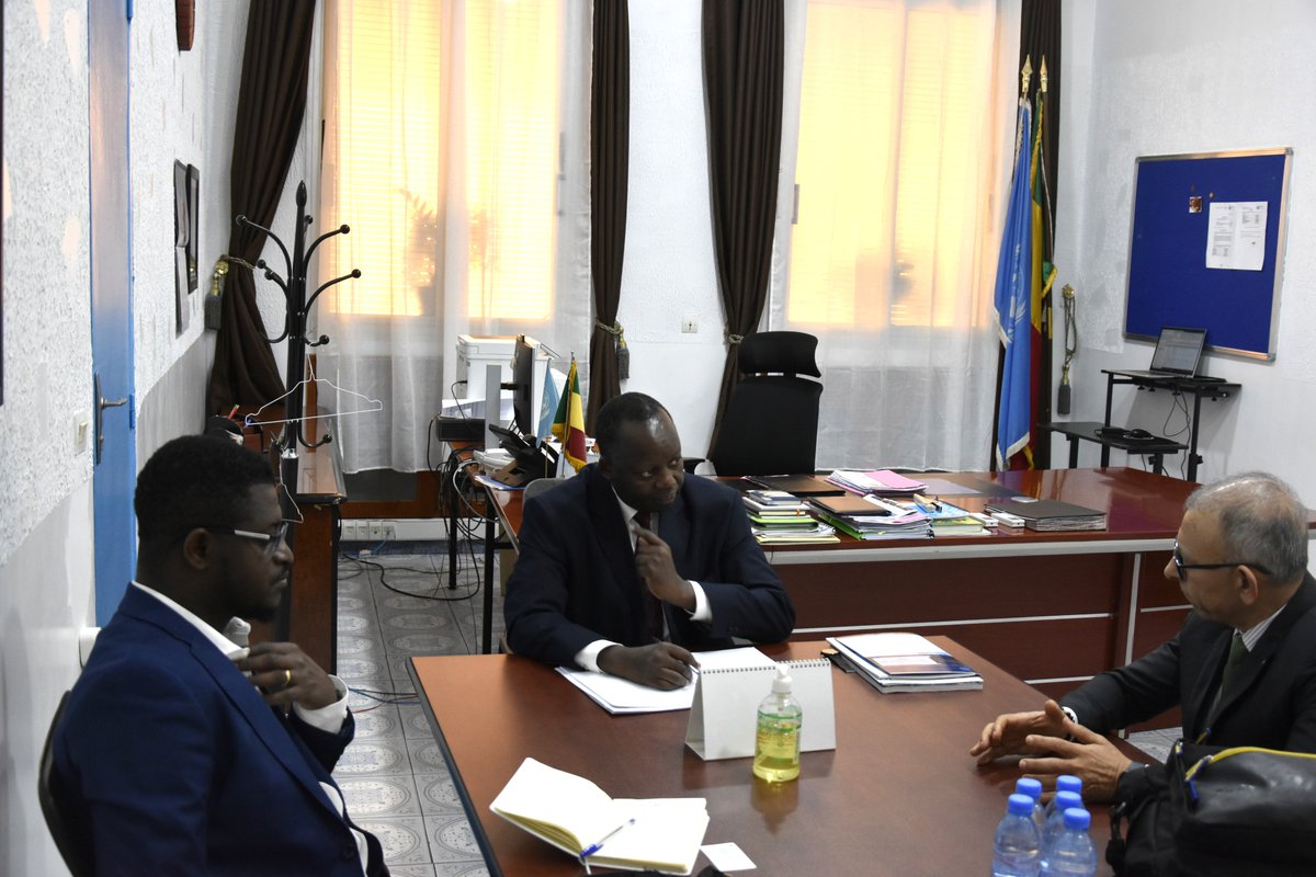 FAOMali's tweet photo. En visite au #Mali, la délégation du secrétariat de la Convention internationale pour la protection des végétaux #CIPV s'est entretenue avec le Rep. @FAOMali sur la préservation de la #santé des végétaux, gage d'une agriculture durable &amp; de l'atteinte de la sécurité alimentaire. https://t.co/HpKnEkRIjw