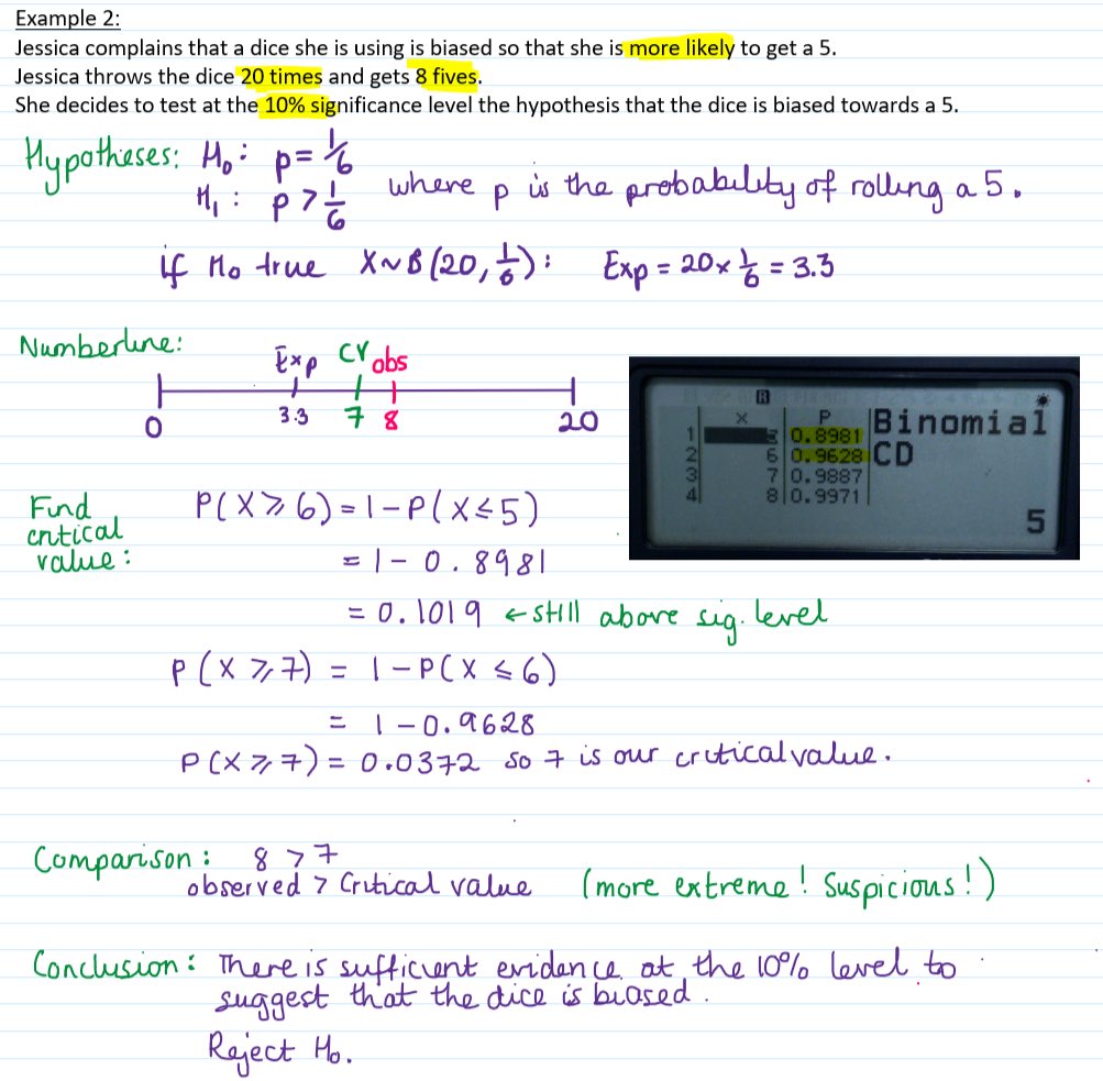 jaime_maths's tweet photo. OneNote is just a lifesaver for live note-taking! 
Nothing special here, just some pretty hypothesis tests. https://t.co/37DpeICkou