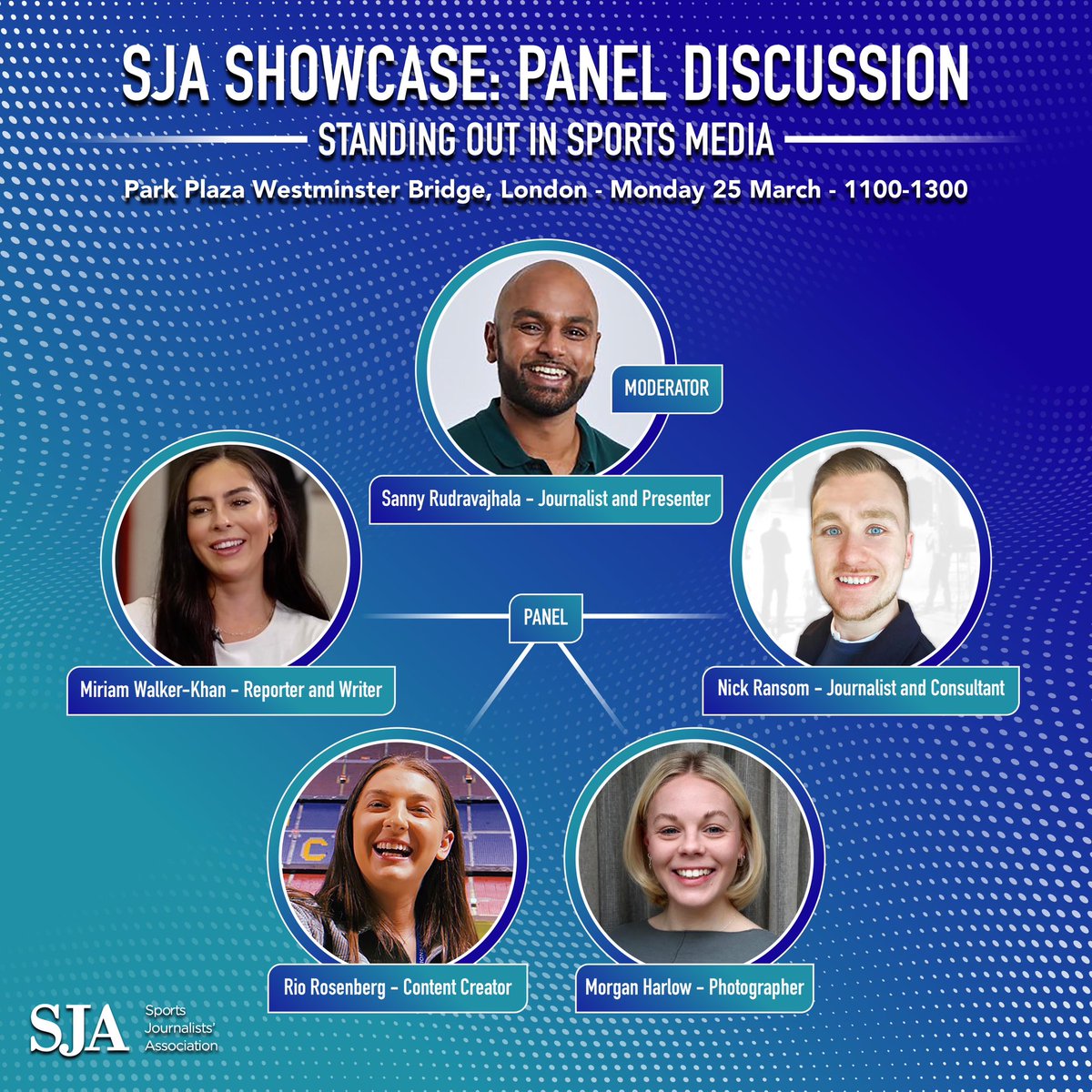 📣 Join us for a special SJA Showcase event on Monday 25 March in central London 🗓️ Taking place ahead of our annual British Sports Journalism Awards gala, at the same Park Plaza Westminster Bridge venue, this is a unique opportunity to hear from our industry’s rising stars /1