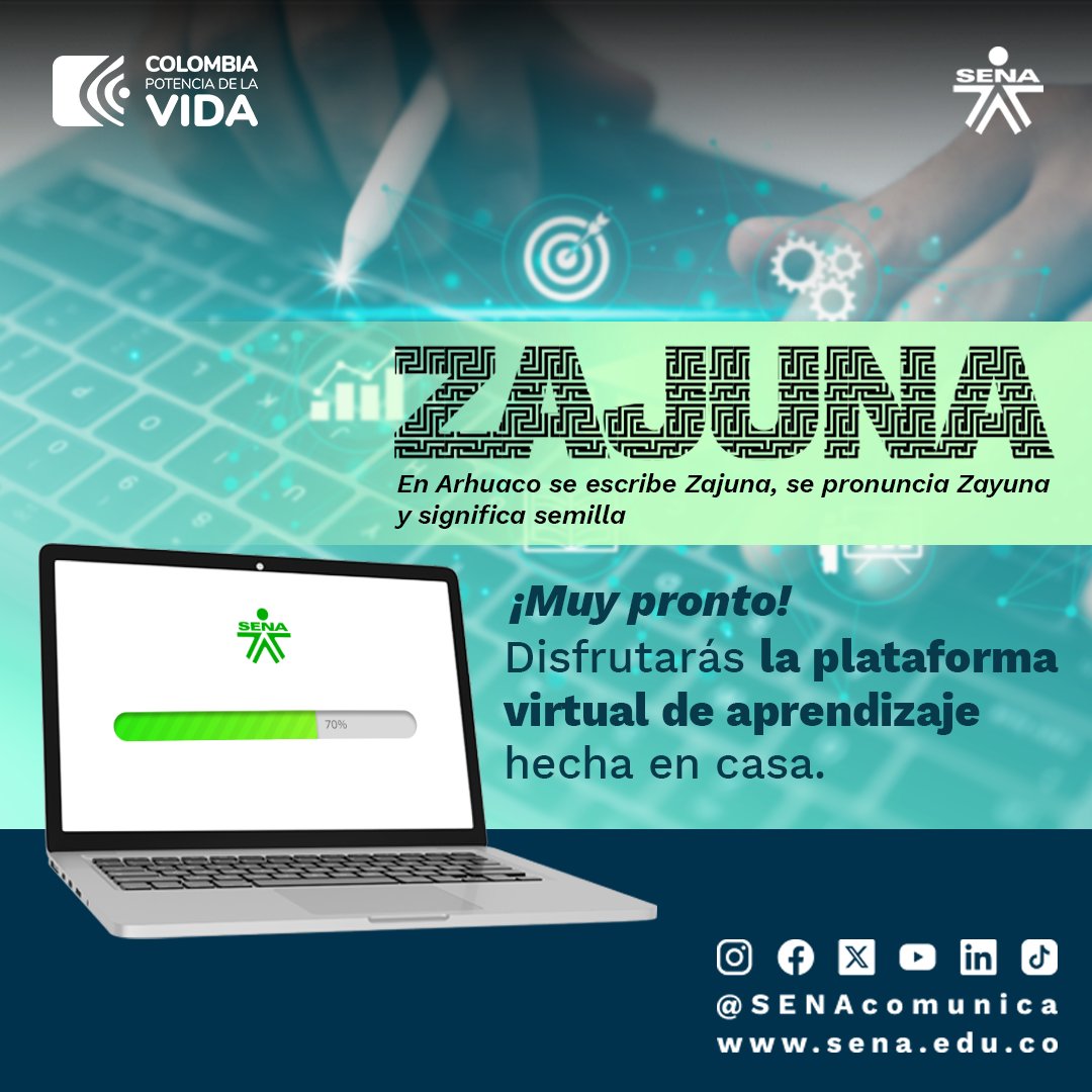 SENAComunica's tweet photo. Impulsamos el talento SENA. 🍃👏🏻

Ahora podrás navegar en nuestro ambiente virtual de formación hecho en casa y a la medida.👨🏽‍💻 

#EstudiaEnElSENA https://t.co/2Q3otaHcbq