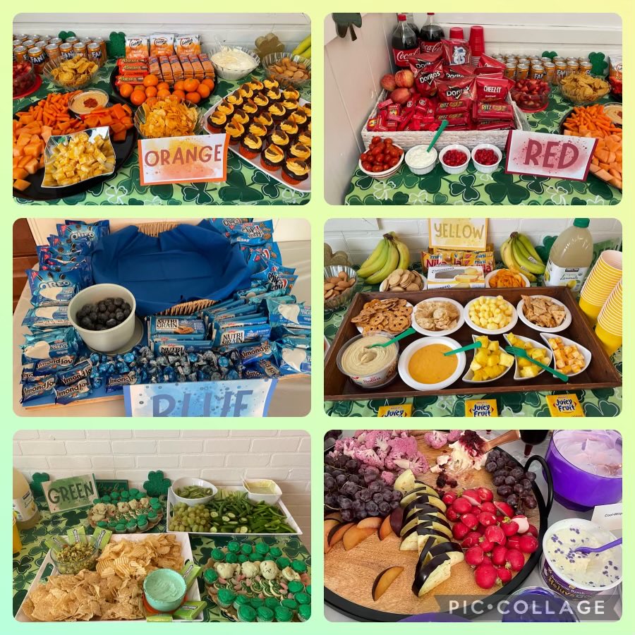 A rainbow of deliciousness from the Errickson staff! 🌈 #mwesfamily #lovewhereyouwork ⁦@MWESchool⁩