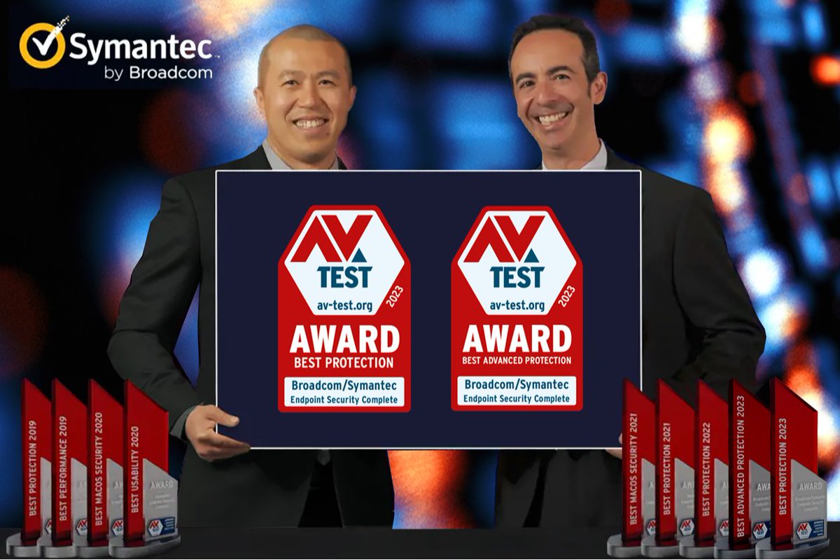 rohitpar's tweet photo. In the latest 2023 AV-TEST evaluation period, Symantec Endpoint Protection (SEP) is the only product to win the prestigious Best Protection and Best Advanced Protection awards from AV-TEST. https://t.co/xVjo2izrnq