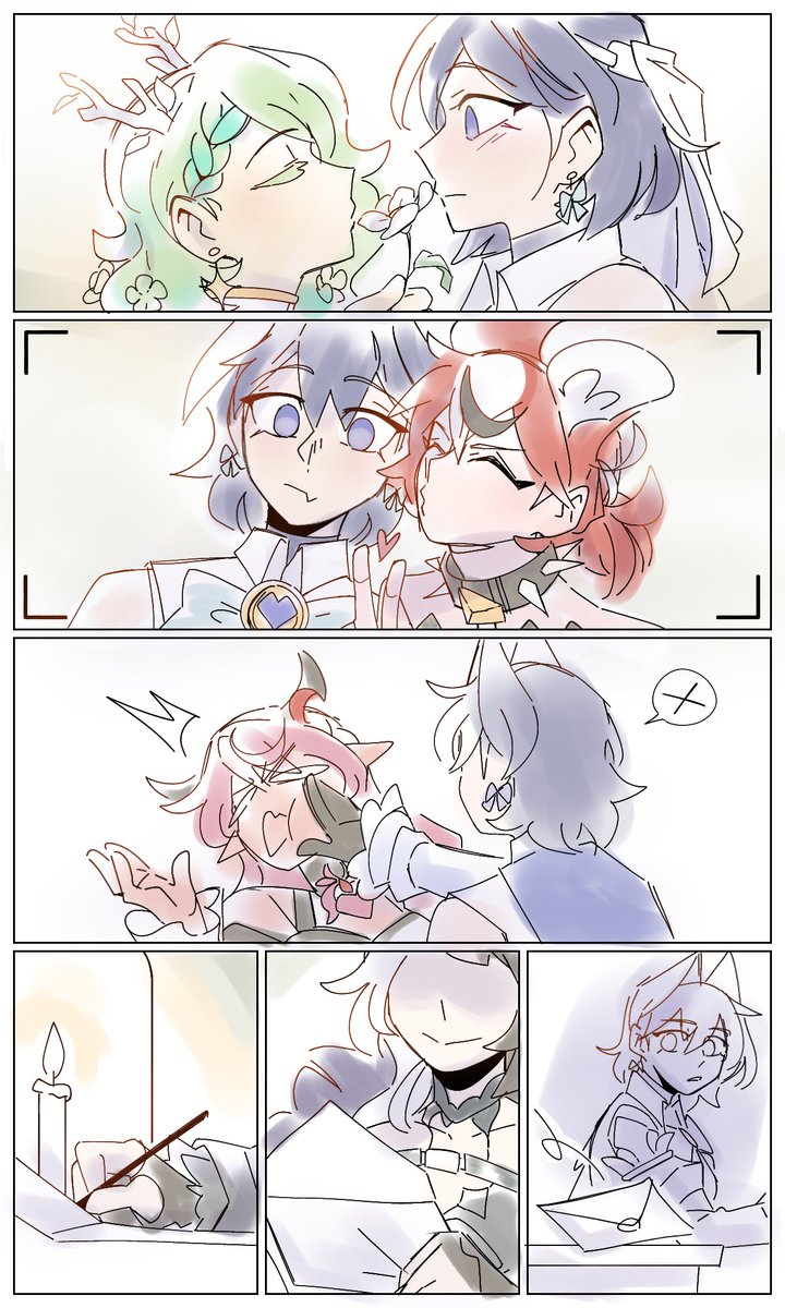 _moch0rizo's tweet image. Heyyy so I made a comic for Kronii&apos;s birthday it&apos;s so awesome that it made my power went out 

What type of kisses would you give the Warden? (1/2)

#HELLoHALO #kronillust #HololiveEN