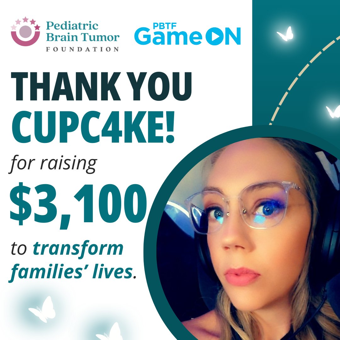 Today is the last day Butterfly Effect Unleashed: Transforming Families' Lives! We want to extend a MASSIVE thank you to @Cupc4keGaming and her community for raising $3,100 to transform families' lives! You can join CupC4ke in fundraising NOW! tiltify.com/pbtf/butterfly…