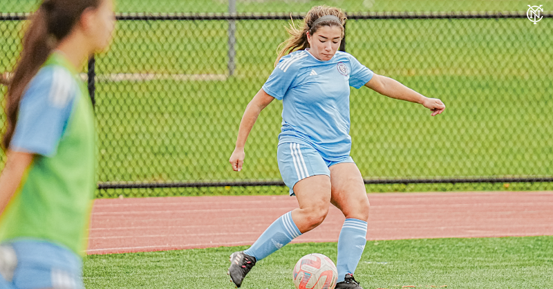 NYCFCYouth's tweet photo. “Being a part of these camps has shown me the importance of hard work and dedication."

Sierra Floricic on how the New York City FC Girls Program prepared her to represent Croatia on the international stage ⤵️