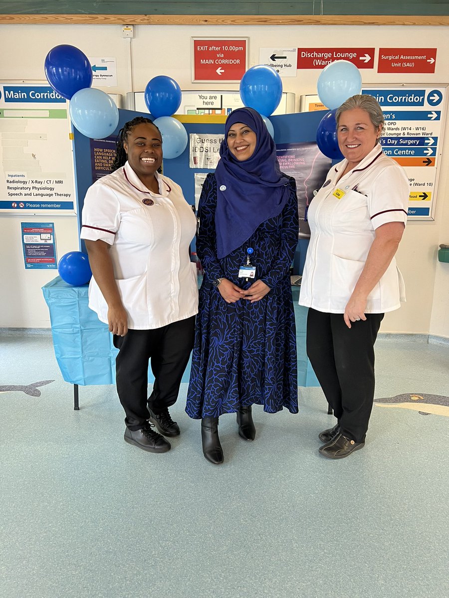 A great day raising awareness of swallowing difficulties and the role of speech and language therapy at BHH #SwallowAware2024 @uhbtrust @UHBTherapy @RCSLT