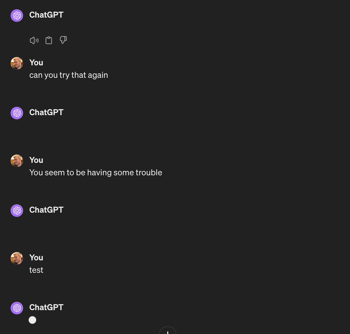 Well, <a href="/OpenAI/">OpenAI</a> is giving me the cold shoulder.