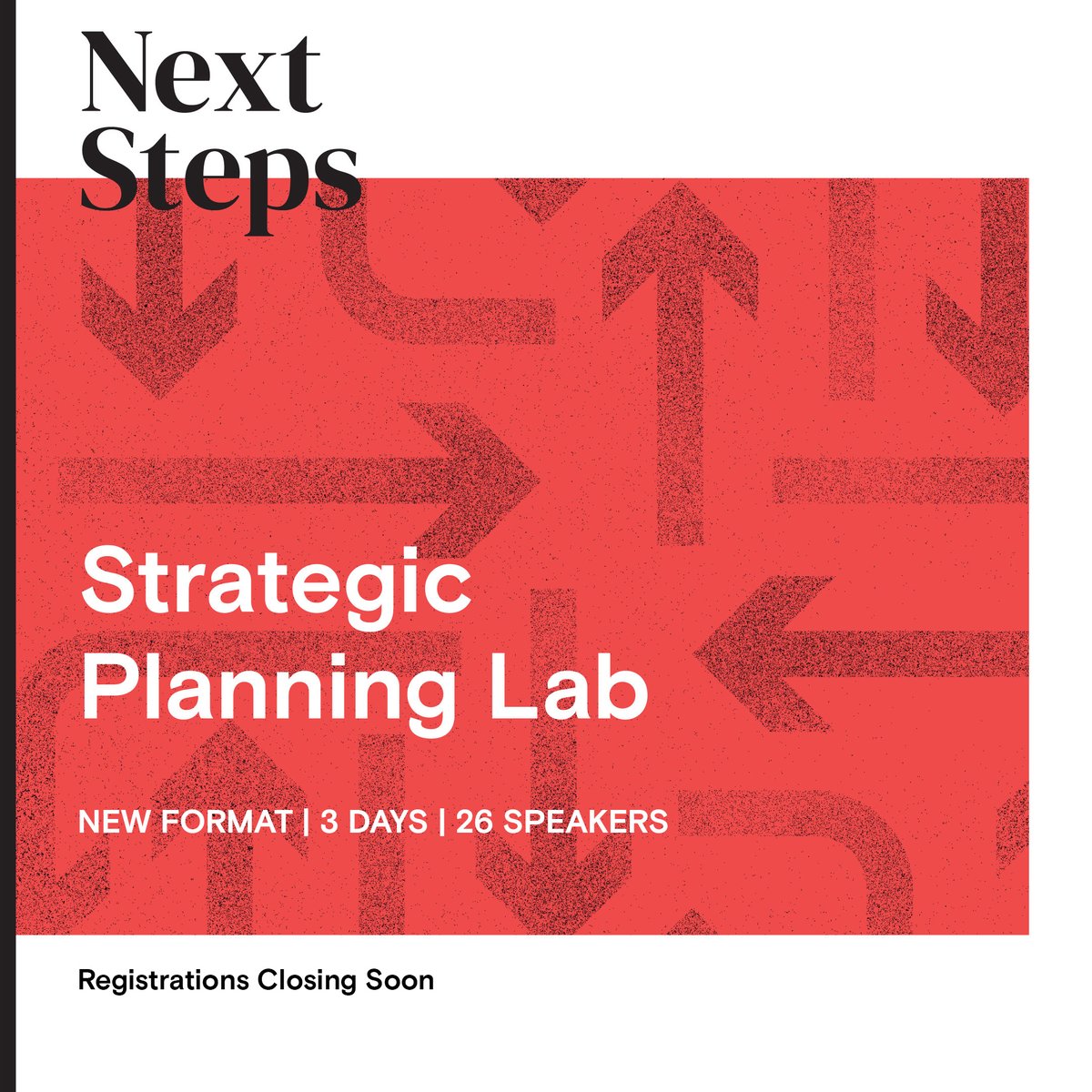 CommsCouncilNZ's tweet photo. Registrations closing soon for Strategic Planning Lab! ⏰

Secure your spot now to gain essential tools, insights, and skills to thrive in the world of strategic planning. Register now! https://t.co/X81RdmdoWm

#StrategicPlanning #LastChance #RegisterNow https://t.co/DJhYyhucng