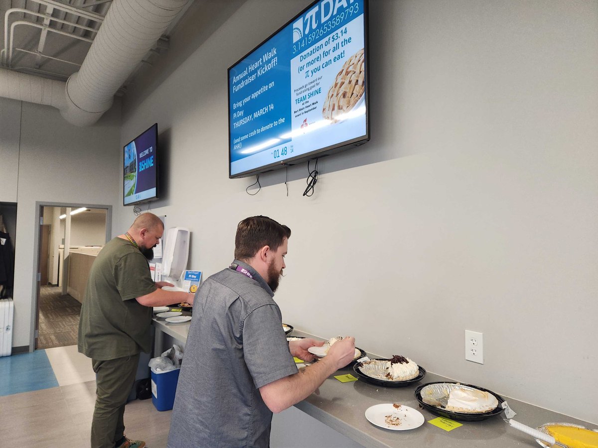 PiDay is a tradition at SHINE as our fundraising kickoff for the American Heart Association's Bert Blain Memorial Heart Walk in September. Learn more here hubs.li/Q02pwmcy0 #heartwalk #piday2024 #wewalkforpie