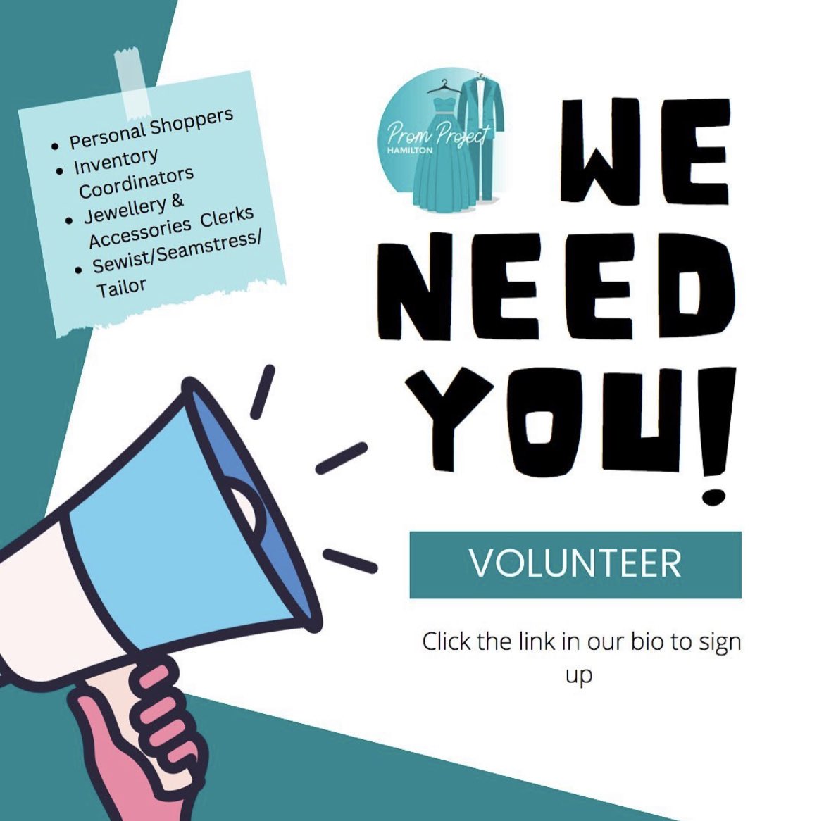 We are still looking for volunteers for Prom Project 2024 on April 13th! Link in bio to sign up 😊