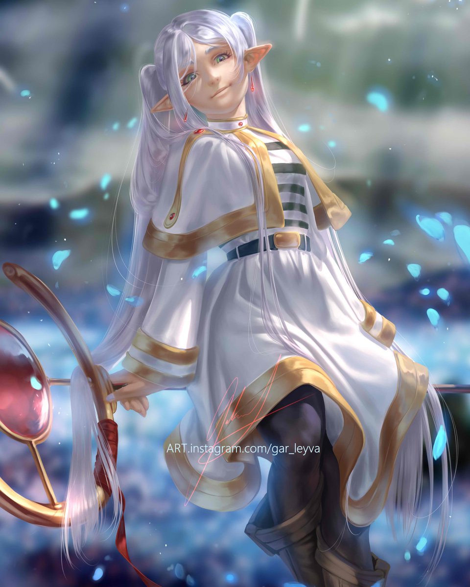 He descubierto mi Wifu definitiva 💙🤍

Así que tenía que darle amor. 

Me está encantando el ánime, Tengo pensado hacer variaciones de este dibujo.
<a href="/crunchyroll_es/">Crunchyroll.es ✨</a>
#sousounofrieren #frieren #frierenfanart #frierenillustration #elfgirl #animegirl #fantasyillustration #anime