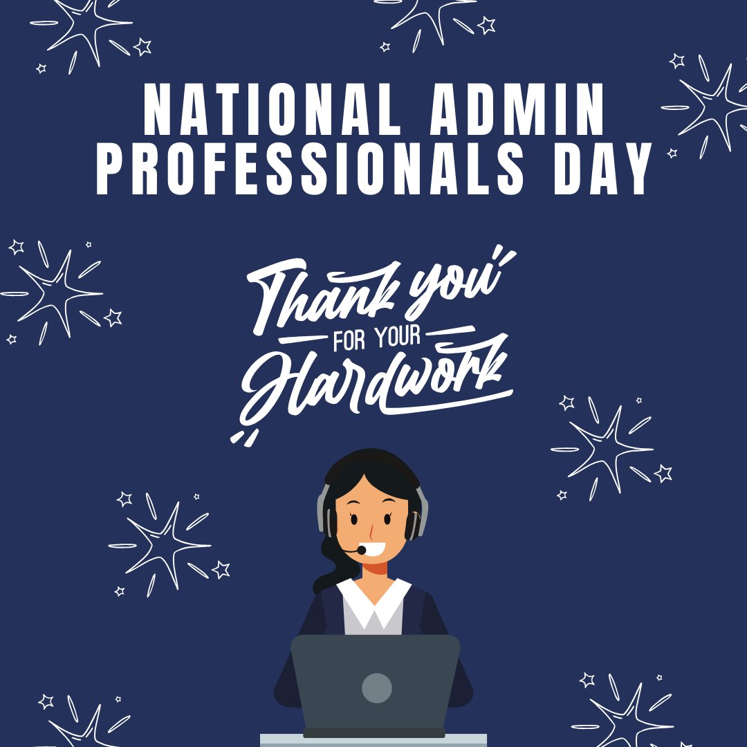 National Admin Professionals Day! Thank you to those who help keep MRC running smoothly and effectively!