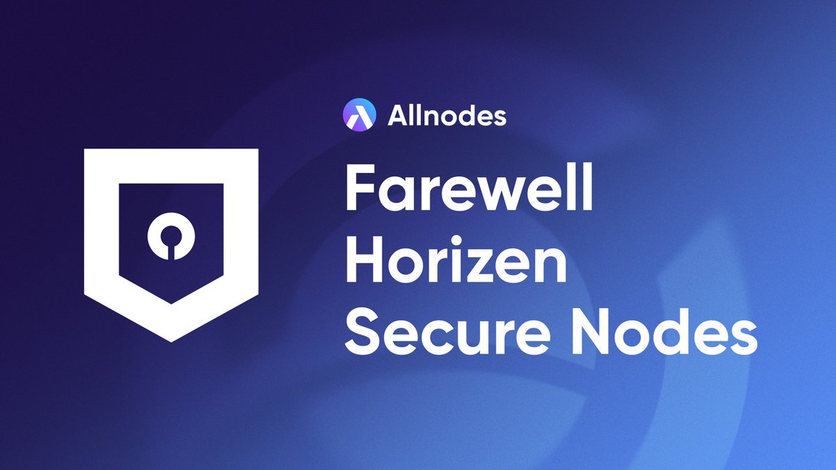 We bid farewell to the @horizenglobal #Secure Nodes 👋🏻 All prepaid time will be refunded to #Allnodes users’ balance accounts. Progress on #EON #Forger Nodes is well underway, with plans to unveil them in the near future. Stay tuned for updates! 👀