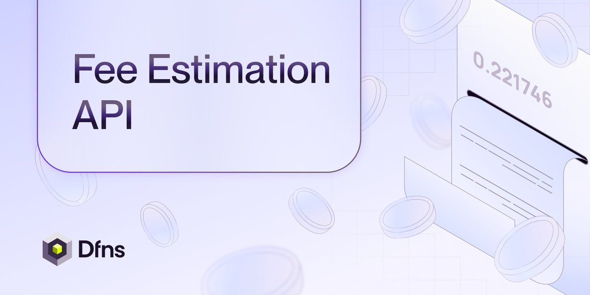 Product update! Our Fee Estimation API is out ✅ Using Dfns, you can now get real-time fee details for a given blockchain, allowing you to execute based on your transaction speed preferences 🎚 Three levels of priority are displayed: slow, standard, and fast. Next: Gas…