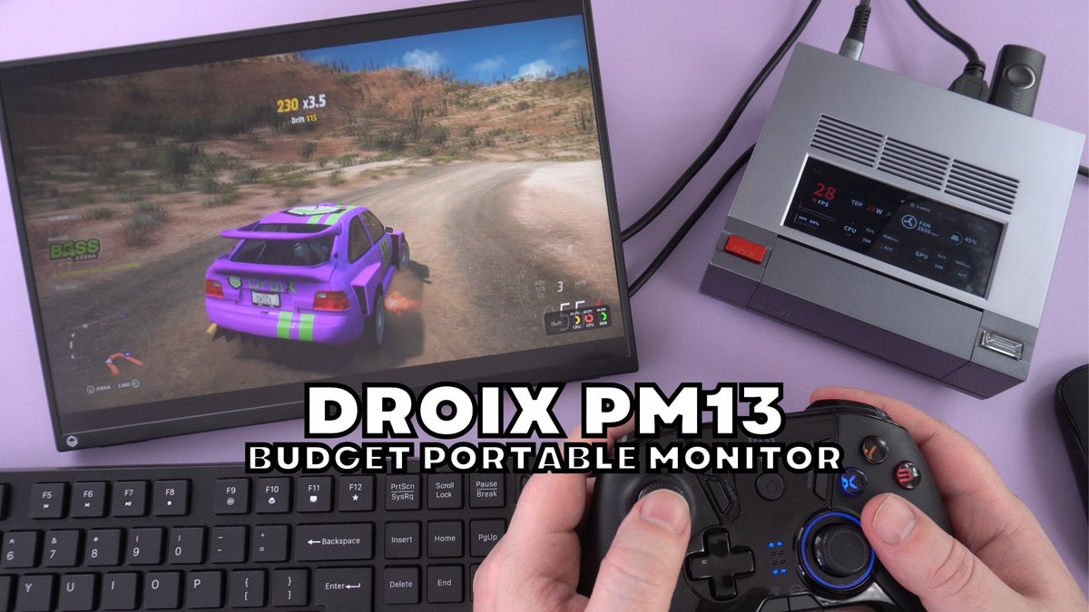DroiX_Store's tweet image. Discover the sleek DroiX PM13 portable monitor - a perfect blend of affordability, portability, and high-resolution clarity. Ideal for tech lovers on the move! 🖥️✈️ #DroiXPM13 #PortableMonitor Read more: go.droix.co.uk/LpKp7q