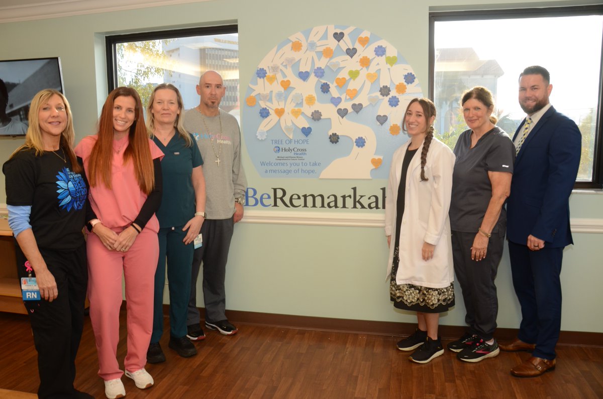 A prayer wall now graces the 2nd floor of Michael and Bienes Cancer Center, inspired by a patient inquiry. Thanks to Nurse Manager Carrie Byrns &amp; Rabbi Ali Cohen. 

#HolyCrossHealth #TrinityHealth #Community #CancerSupport #CancerAwareness #CancerSurvivor #SouthFlorida