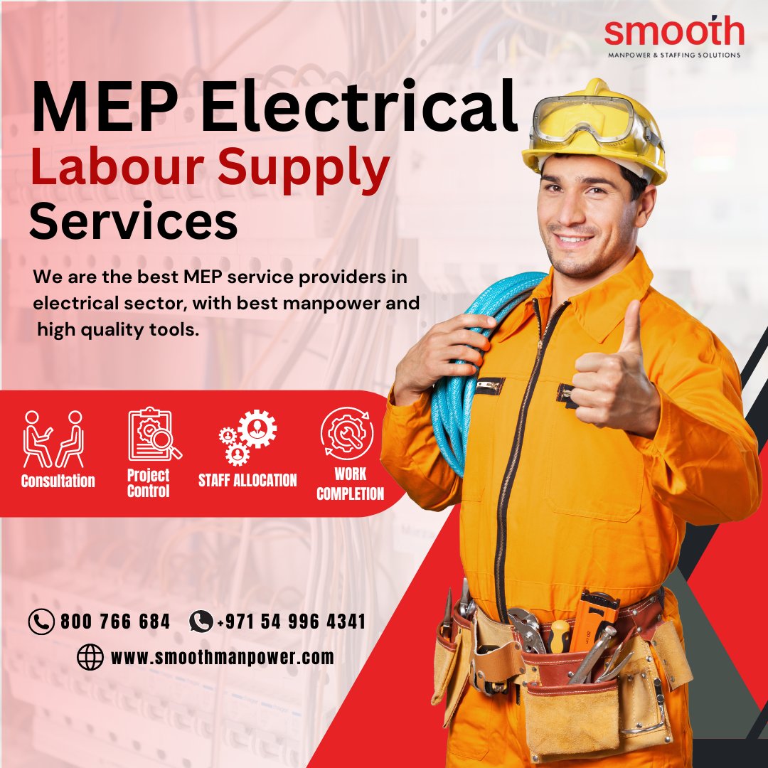 smooth_group's tweet image. MEP Electrical Labour Supply Services

For More Enquiry

Contact: 800 766 684

smoothmanpower.com

#mep #contractworks #plumbing #uae #uaeworks #projects #contract #construction #electricalservices