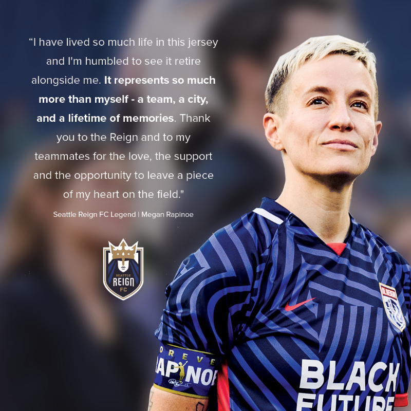 reignfc's tweet photo. A legacy unlike any other. 👑

To celebrate one of the greatest athletes in Seattle, @mPinoe's No.15 will be retired at Lumen Field on August 25th.