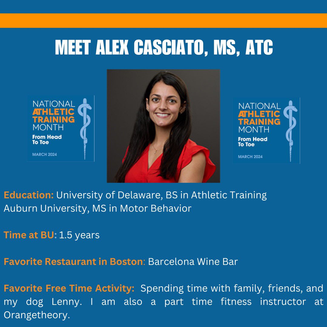 Meet Alex!
Alex coordinates care for men’s rowing, and club women’s rugby. She is also our neurology fellow. Thank you for always teaching us new things!