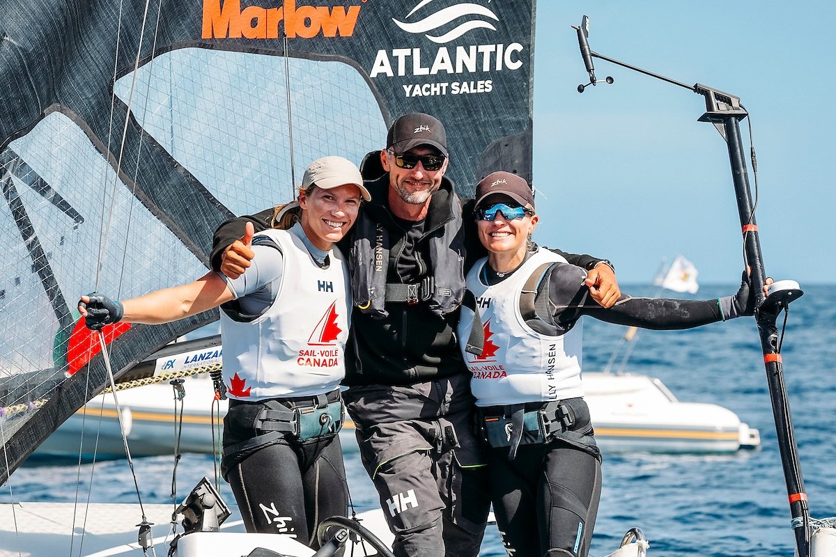 Antonia '15 and Georgia '17 Lewin-LaFrance have secured a spot to represent Canada at the Paris 2024 Olympics. The sisters finished second in Sunday's final race at the 49er and 49er FX World Championships in Lanzarote, Spain. Congratulations! #GrammarProud