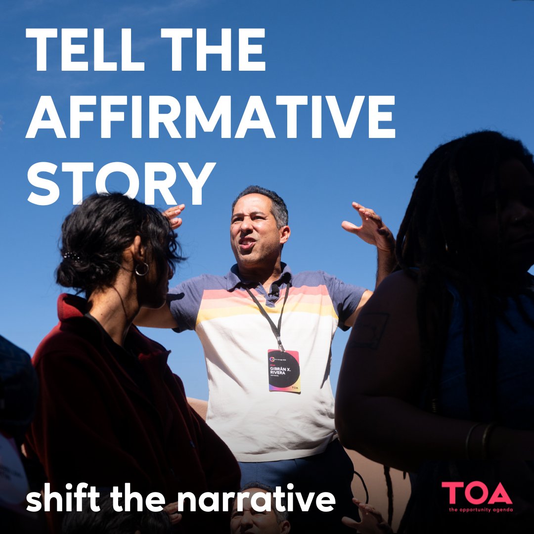 The best way to counter false information is to tell our affirmative story in ways that overcome the opposition’s falsehoods. When we mythbust, we inadvertently deepen that myth in our audience’s minds. Learn more about the pitfalls of mythbusting here! opportunityagenda.org/our-tools/comm…