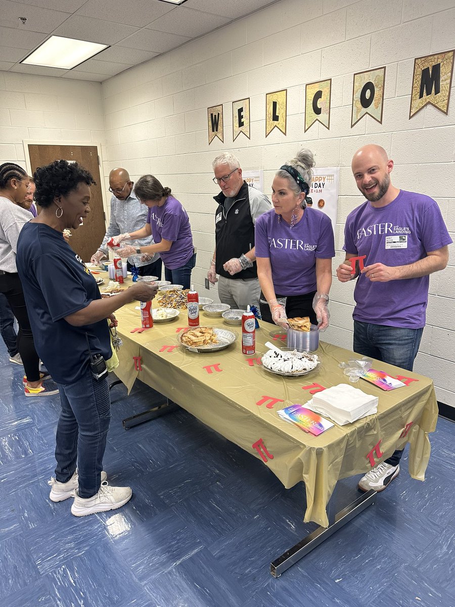 Thank you to one of our Partners in Education, Eagle’s Landing First Baptist Church, for making our “Pi” Day extra special and sweet.
