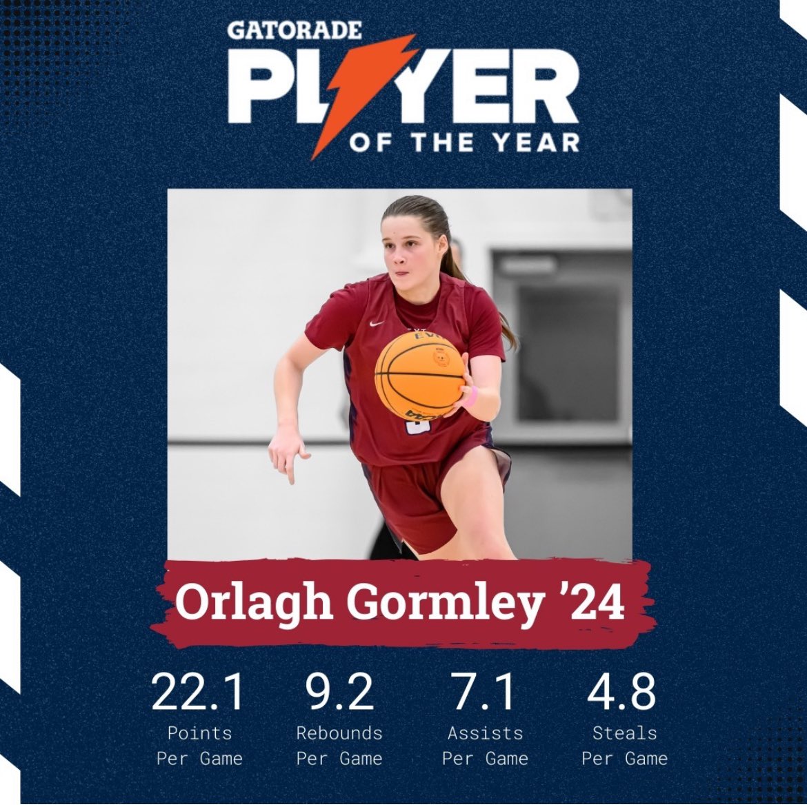 Grateful to have received this year’s Massachusetts Gatorade player of the year. Thank you to all my coaches and teammates for a great year. <a href="/DXSF_GBBall/">Dexter Southfield Girls Varsity Basketball</a> <a href="/MCWSTARZ/">MCW STARZ</a> @gatorade